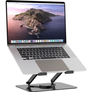Laptopstandaard voor suptek - verstelbare en opvouwbare standaard in zwart Laptop Stand