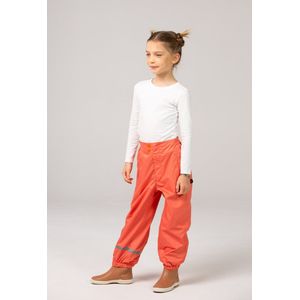 Ducksday - Regenbroek - Waterdicht - Ademend - Reflecterend - Unisex - Coral - Maat 98/104 - 4 jaar