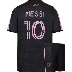 Miami Voetbaltenue Messi - Messi Tenue Uit - 2023-2024 - Voetbaltenue Kinderen - Shirt en Broekje - Jongens en Meisjes - Volwassenen - Heren en Dames-S