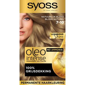SYOSS Oleo Intense- 7-10 Natuurlijk blond - Haarverf - Permanent - 1 stuk