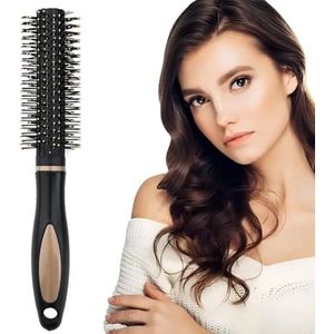 Ronde haarborstel voor glad en stijlvol haar, antikroes en veelzijdig voor alle haartypes