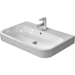 Duravit Happy D.2 meubelwastafel 100x50.5cm met kraangat met overloop wit