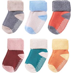Dik Katoenen Sokken voor Baby's en Peuters met Grip