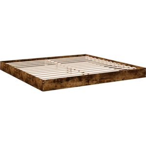 vidaXL-Bedframe-bewerkt-hout-gerookt-eikenkleurig-180x200-cm