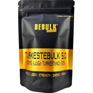 BeBulk Nutrition - TurkesteBulk 5.0 - Turkesterone 1000mg 50% - 120 Capsules voor 4 maanden - Vegan - Kracht- Spiermassa - Herstel - Testosterone - Zonder onnodige toevoegingen - Past Door Brievenbus - Hoge Kwaliteit - Geproduceerd in Nederland