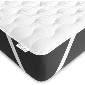 Matrasbeschermer Topper 80x200 cm - Dik gevoerd en ademend