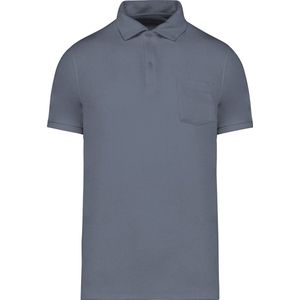 Native Spirit Ecologische badstof herenpolo NS227 - Mineral Grey - XXL