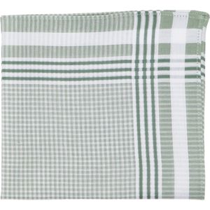 Elegante Tiseco Dameszakdoeken Alta 4 – 30x30cm (6 Stuks, 100% Katoen, Groen) voor Klassieke Klasse en Zachte Luxe – Belgische Topkwaliteit voor Dagelijks Comfort!