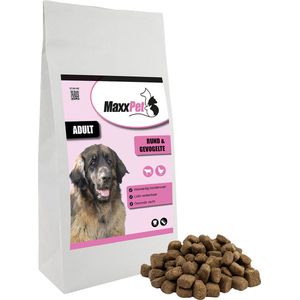 MaxxPet Hondenvoer - Hondenvoer brokken volwassen Hond - Adult - Rund & Gevogelte - 10kg