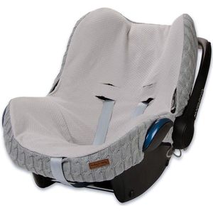 Baby's Only Baby autostoelhoes 0+ Cable - Hoes voor autostoel groep 0+ - Geschikt voor Maxi-Cosi - Grijs - Geschikt voor 3-puntsgordel