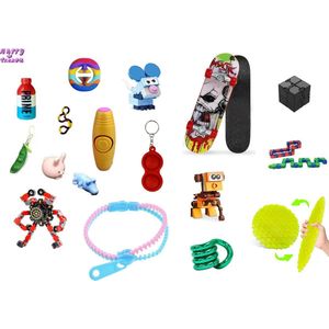 Happy Trendz® 12 Fidget Toys XL mystery pakket - Fidget toys XL pakket set | 12 delig - 2024 pakket