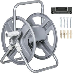 Tuinslanghaspel met 40 m Opslagcapaciteit - Wand- of Staande Montage, Handmatige Oprolsysteem, Ideaal voor Tuin en Schoonmaak
