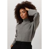 minus - Trui 'Lupi' - Grijs Gemêleerd - Knitwear - Opstaande Kraag