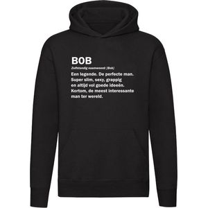 Bob | Unisex | Trui | Sweater | Hoodie | Capuchon | Zwart | Jarig | Verjaardagkado | Verjaardag Kado | Grappig | Cadeau