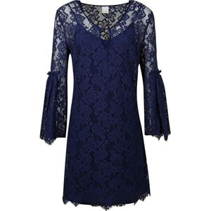 Pinko • donkerblauwe kanten jurk • maat 40 (IT46)