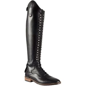 Premier Equine Maurizia Ladies Lace Front Tall Leather Riding Wide Rijlaarzen Zwart EU 38 Man,Vrouw