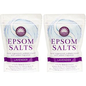 Epsom Zouten Lavendel 450g - 2 Pakken voor Ontspanning en Wellness