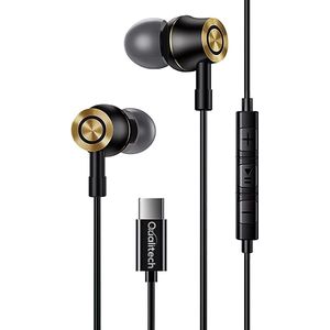 Qualitech Oortjes met Draad - Oordopjes met Microfoon - USB C