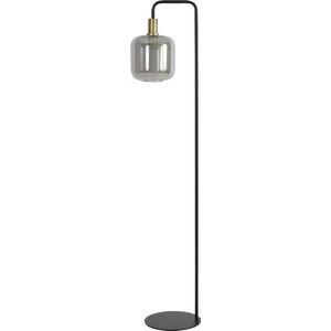 Light & Living Vloerlamp Lekar - Antiek Brons/Smoke Glas - 28x155 cm