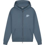 Malelions Splash Zip Hoodie - Slate/Bright Blue XS