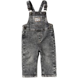 Your Wishes Denim Dungarees Jeans Jongens - Broek - Donkergrijs - Maat 104