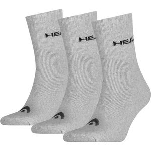 Head sokken Crew katoen 3-paar - 42 - Grijs