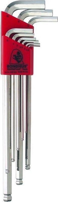 Bondhus - Bal Inbussleutels - Zilver - 1,5-10 mm (9u)