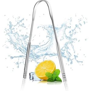 Doodadeals® - 4 Pack Professionele Tonque Scraper – Tongschraper – Cleaner – Tung Brush – RVS