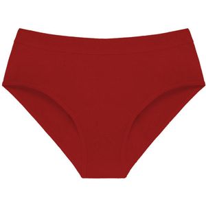 3-pack menstruatieondergoed voor dames, zuiver katoen, lekvrij, menstruatiebescherming, wasbaar,Rood-2XL