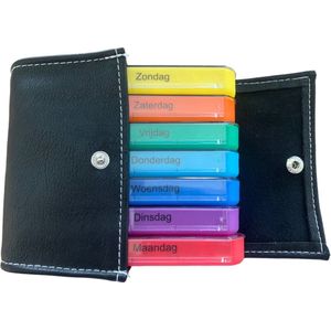 Finnacle - Pillendoos - 7 dagen - 4 vakken - Pillendoosje - Etui