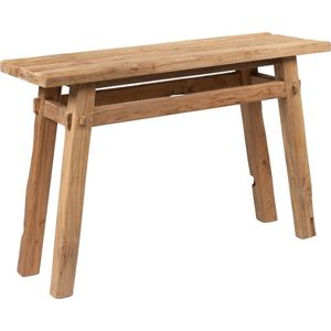 MUST Living Console table Tuscany,80x120x40 cm, rustic recycled teakwood, top 4 cm
