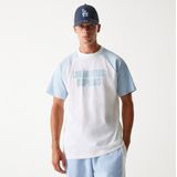 New Era Mlb Raglan La Dodgers Oversize T-shirt Met Korte Mouwen Wit L Man