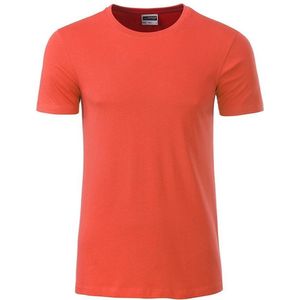 James and Nicholson - Heren Standaard T-Shirt (Zalm)