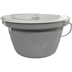 Per 5 stuks - Premis - Closetemmer - Kunststof - Met deksel - Hoogte 16.5 cm - Diameter 31 cm