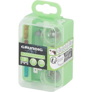 Grundig - H7 - Autolampen - 12V - Universele Lampenset met Zekeringen - 8-delig