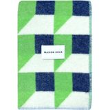 Maison Deux - Cubics - Plaid - 130x200cm - Apple - Navy