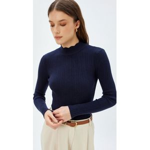 Rechte kraag Met glitters Sweater