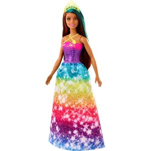 Barbie Dreamtopia Prinses Donker Haar - Barbiepop