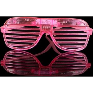 T.O.M.-Lichtgevende Bril -Barbie- Led bril - Partybril- Foute bril- Disco bril - Roze - Barbie Bril met LED verlichting - Bril met Licht - Feestbril - Party Bril- Festival bril led- Carnaval bril