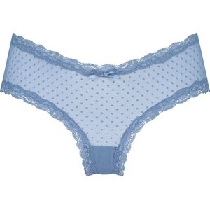 Hunkemöller Brazilian V-shape Mesh Blauw L