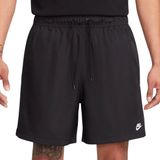 NIKE M NK CLUB FLOW SHORT Heren Sportbroek - Zwart - Wit - Maat 2XL