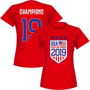 Verenigde Staten WK Winnaars 2019 T-Shirt - Rood - L
