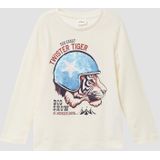 T-shirt - Zacht Katoen - Lange Mouwen - Met Speelse Print