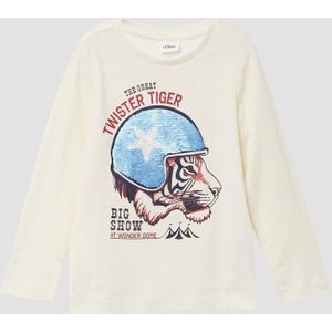 T-shirt - Zacht Katoen - Lange Mouwen - Met Speelse Print