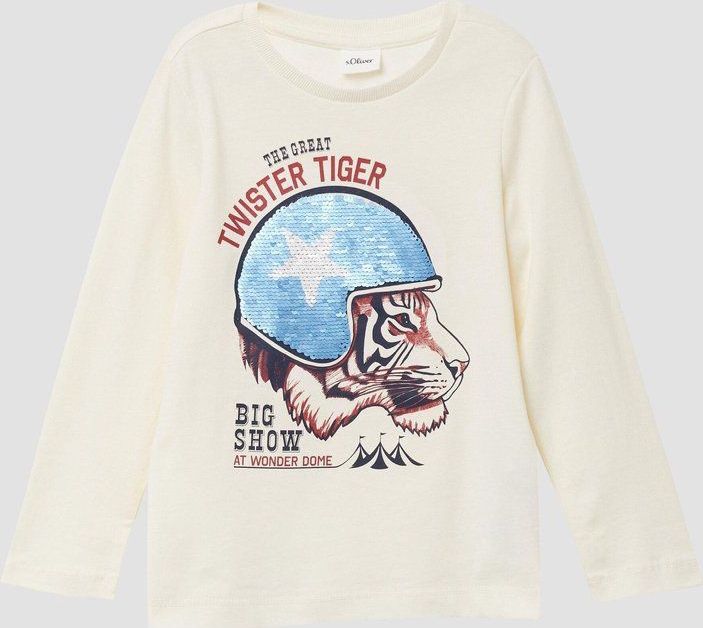 T-shirt - Zacht Katoen - Lange Mouwen - Met Speelse Print