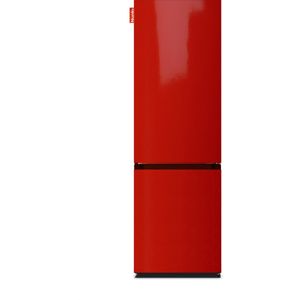 NUNKI LARGECOMBINF-ARED Combi Bottom Koelkast, D, 182+71l, Hot Rod Red Gloss All Sides