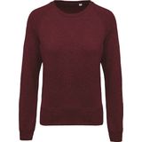 Kariban - K481 - Damessweater - Wine Heather - Ronde Hals - Raglanmouwen
