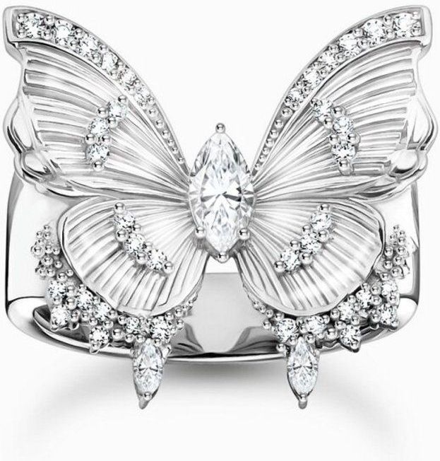 Thomas Sabo - Ring - Gerecycled Zilver - Zirkoon - 925/-