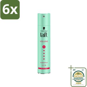 Taft - Volume 5 - Haarspray - Volumineuze hold - 250 ml - Voordeelverpakking - 6 stuks - Volume spray - Haar fixeren