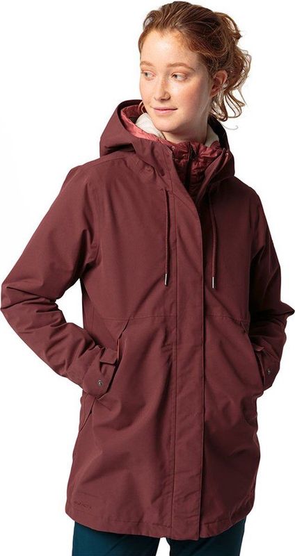 Vaude - Coreway 3-in-1 Parka - Rood - Vrouw